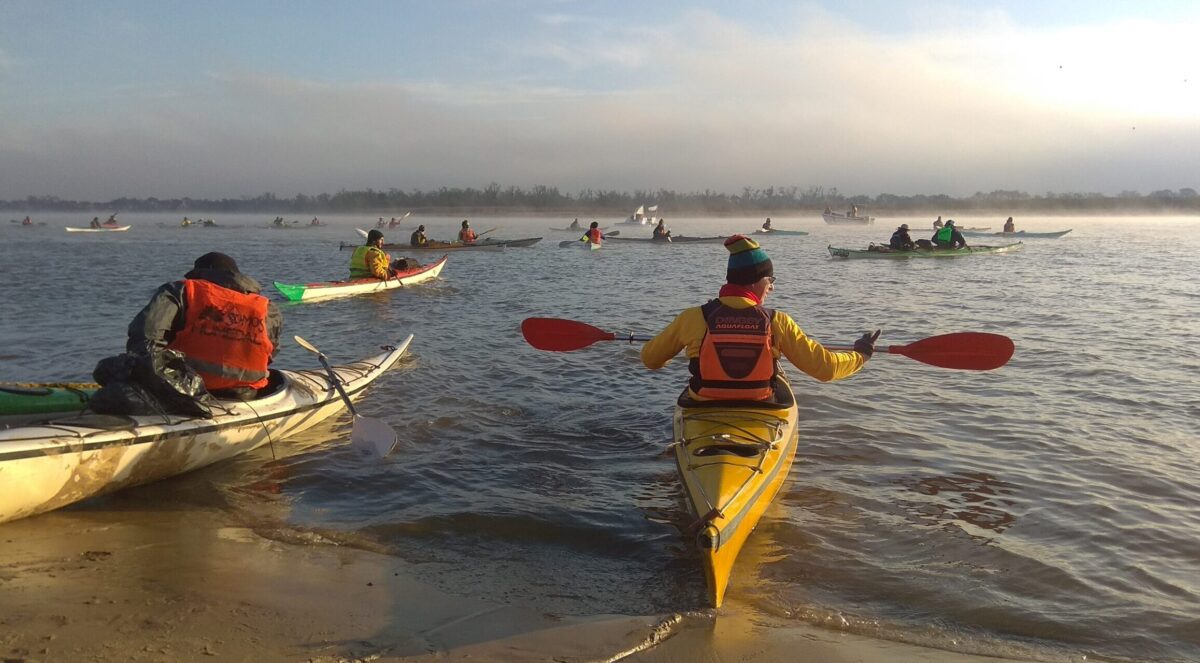 La travesía en kayak por la Ley de Humedales pasó por Villa Constitución – El Tigre de Papel