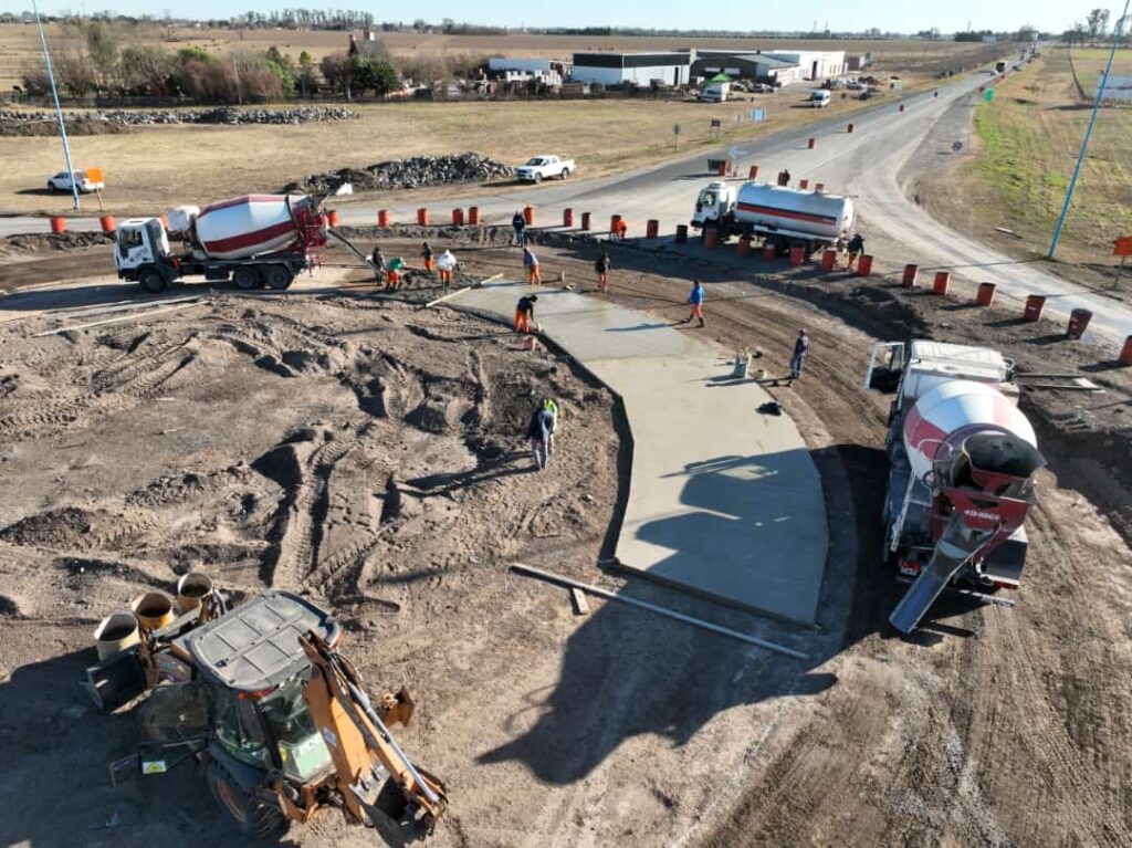 Avanza la construcción de una rotonda en el “Cruce de Santa Teresa ...